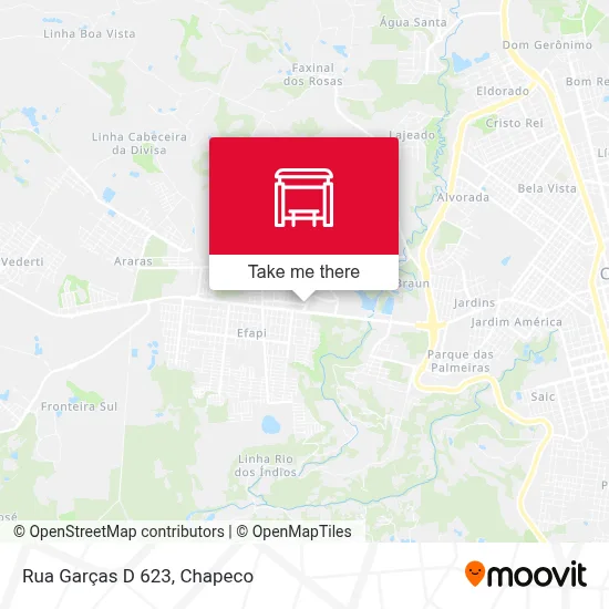 Rua Garças D 623 map