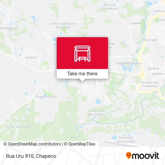 Rua Uru 810 map