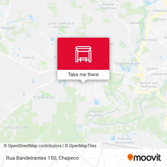 Rua Bandeirantes 150 map