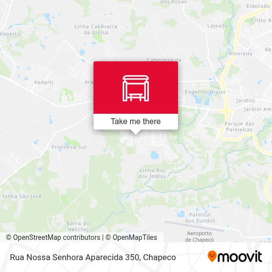 Rua Nossa Senhora Aparecida 350 map