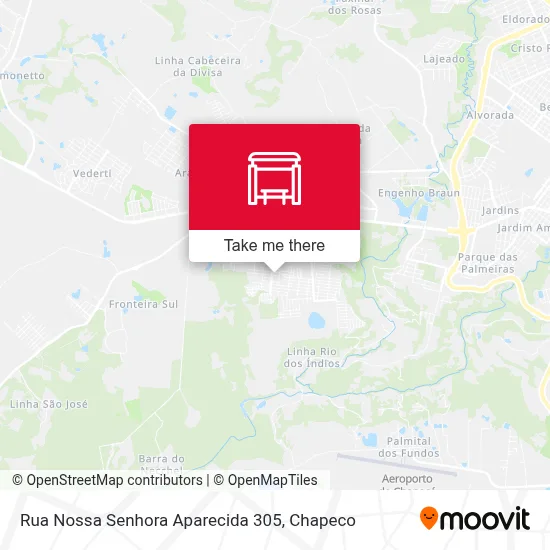 Rua Nossa Senhora Aparecida 305 map