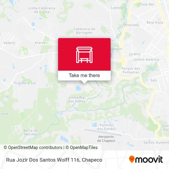 Rua Jozir Dos Santos Wolff 116 map