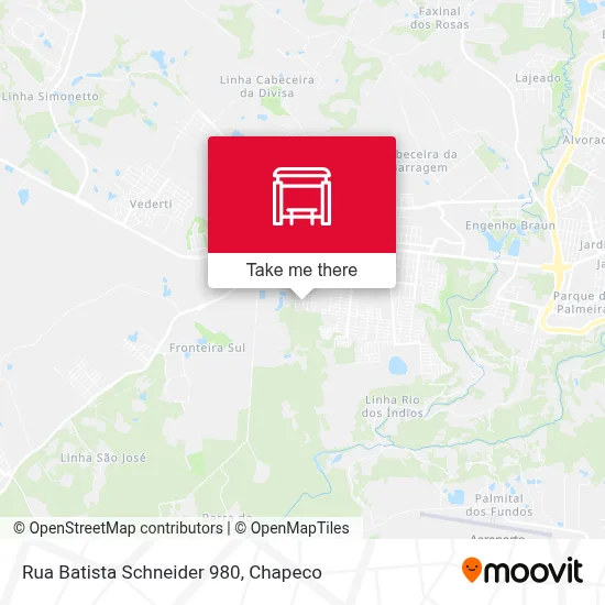 Rua Batista Schneider 980 map