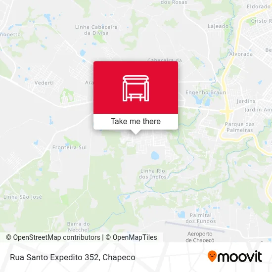 Rua Santo Expedito 352 map