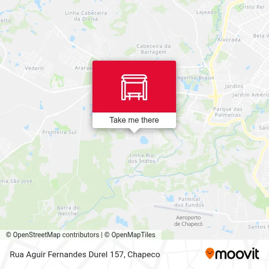 Rua Aguir Fernandes Durel 157 map