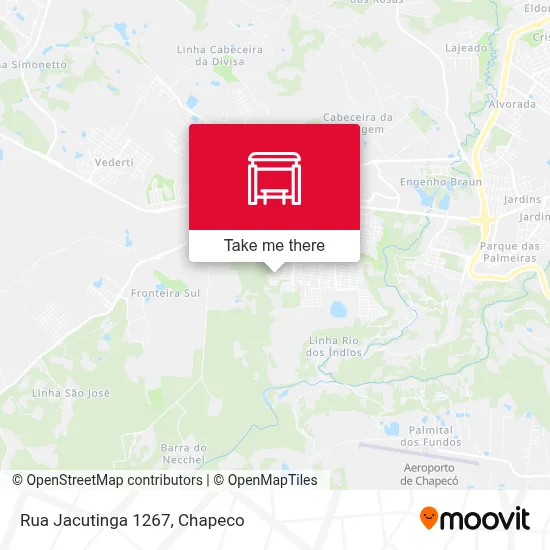 Rua Jacutinga 1267 map
