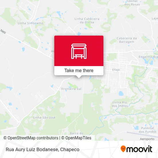 Rua Aury Luiz Bodanese map