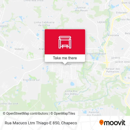 Rua Macuco Ltm Thiago-E 850 map