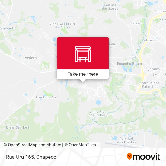 Rua Uru 165 map