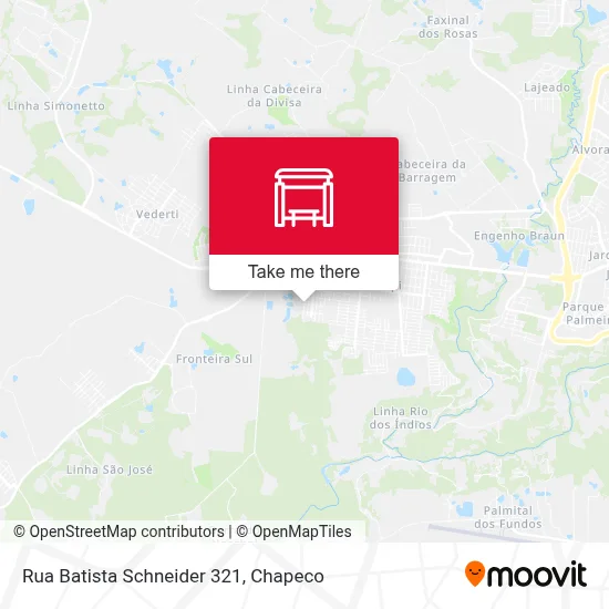 Rua Batista Schneider 321 map