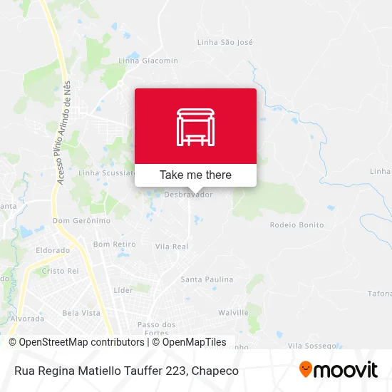 Rua Regina Matiello Tauffer 223 map