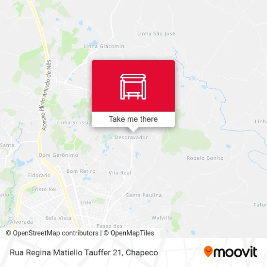 Rua Regina Matiello Tauffer 21 map