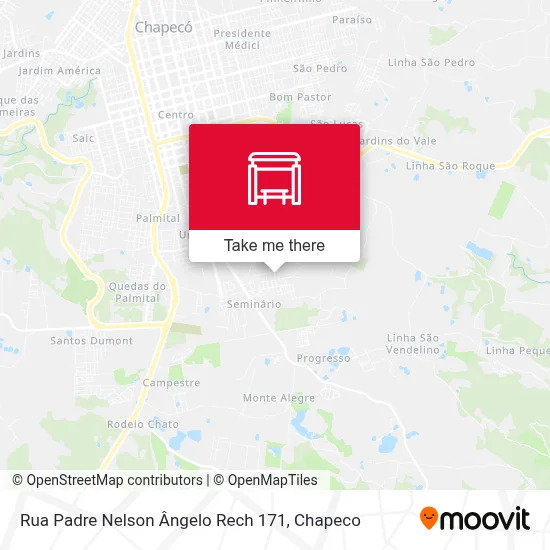 Rua Padre Nelson Ângelo Rech 171 map