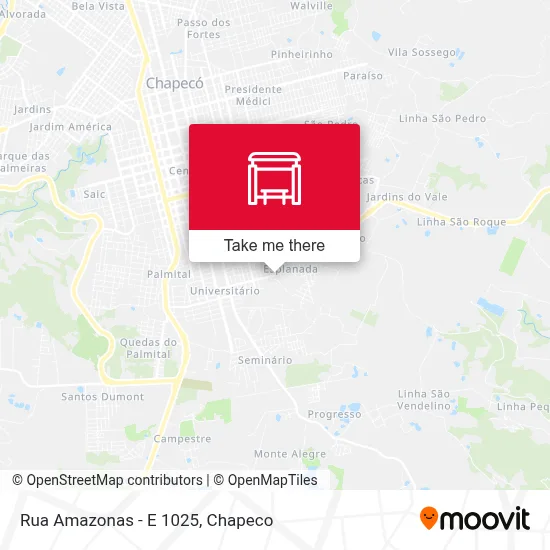 Rua Amazonas - E 1025 map