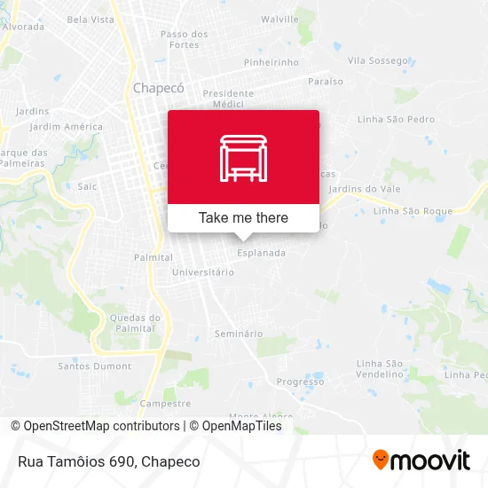 Rua Tamôios 690 map