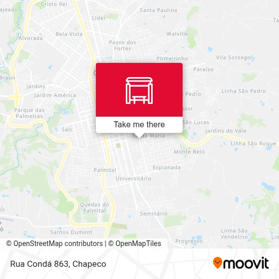 Rua Condá 863 map