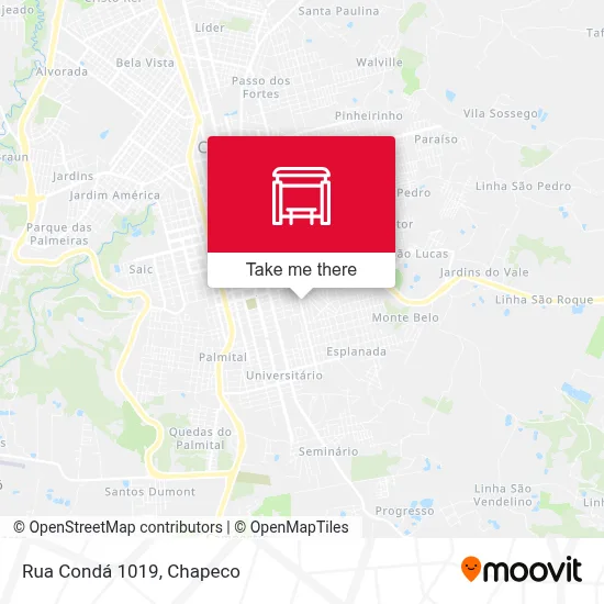 Rua Condá 1019 map