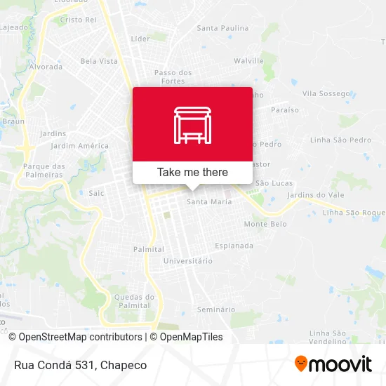 Rua Condá 531 map