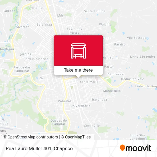 Rua Lauro Müller 401 map