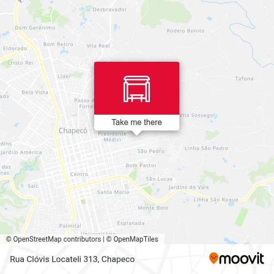 Rua Clóvis Locateli 313 map
