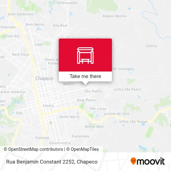 Rua Benjamin Constant 2252 map