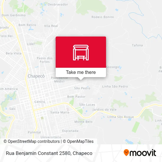 Rua Benjamin Constant 2580 map