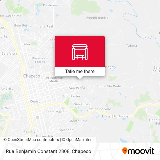 Rua Benjamin Constant 2808 map