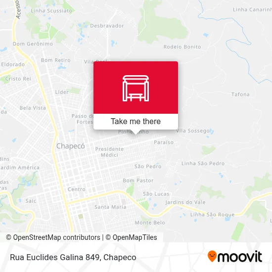 Rua Euclides Galina 849 map