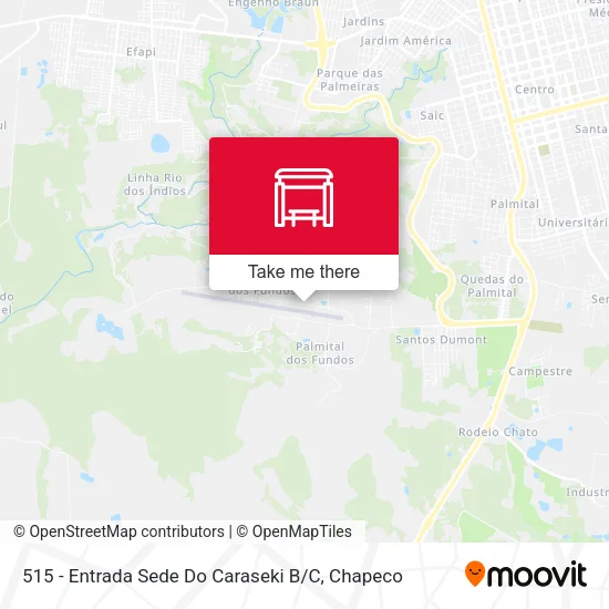 515 - Entrada Sede Do Caraseki B / C map