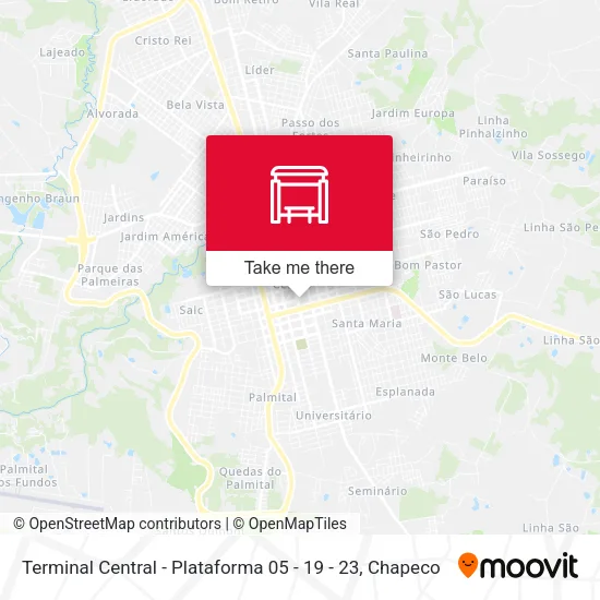 Terminal Central - Plataforma 05 - 19 - 23 map