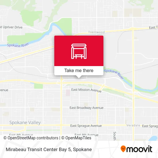 Mirabeau Transit Center Bay 5 map