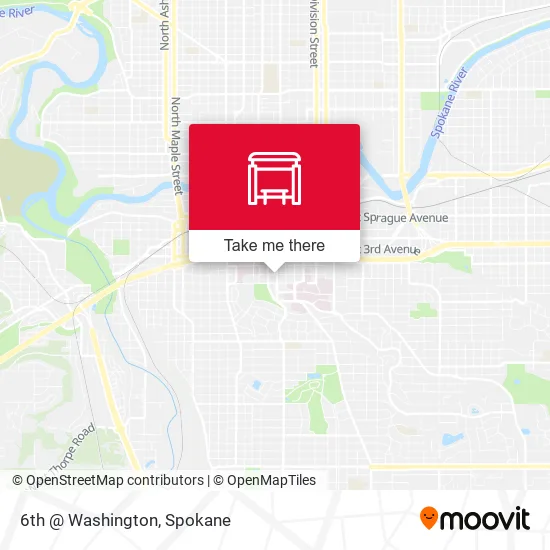 Mapa de 6th @ Washington