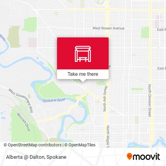 Alberta @ Dalton map