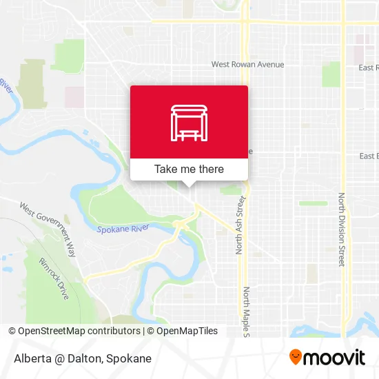Mapa de Alberta @ Dalton