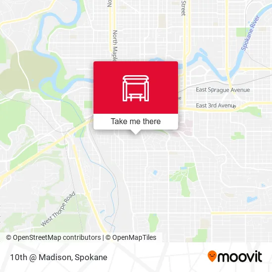 Mapa de 10th @ Madison