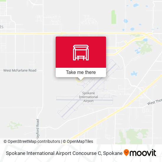 Mapa de Spokane International Airport Concourse C