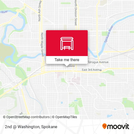 Mapa de 2nd @ Washington
