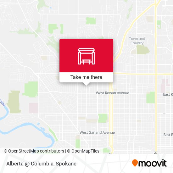 Alberta @ Columbia map