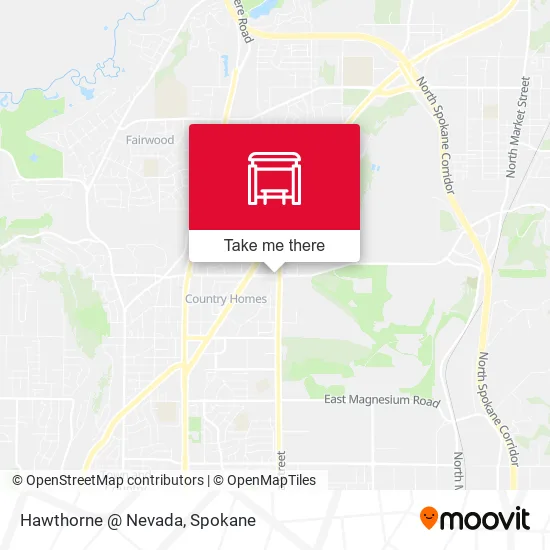 Mapa de Hawthorne @ Nevada