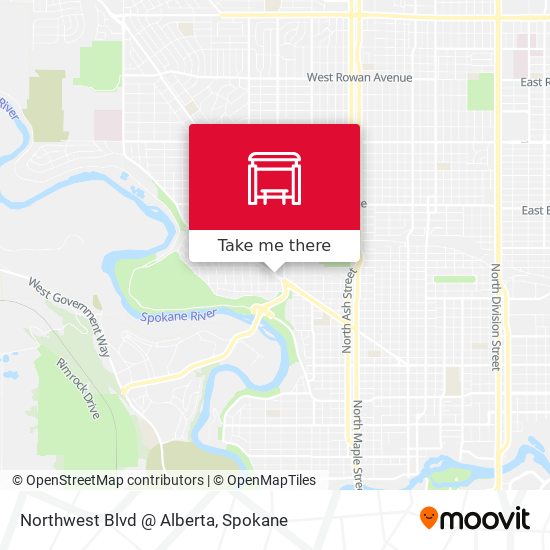 Northwest Blvd @ Alberta map