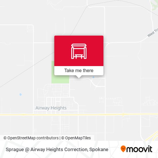 Sprague @ Airway Heights Correction map