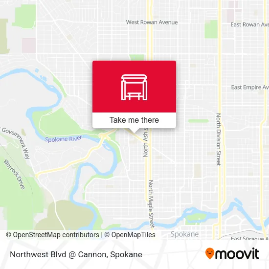 Mapa de Northwest Blvd @ Cannon