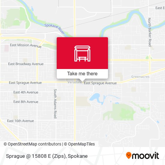 Sprague @ 15808 E (Zips) map