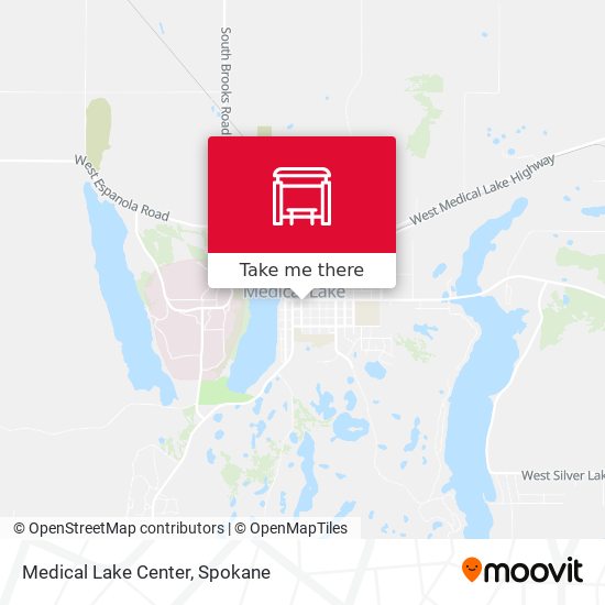 Medical Lake Center map