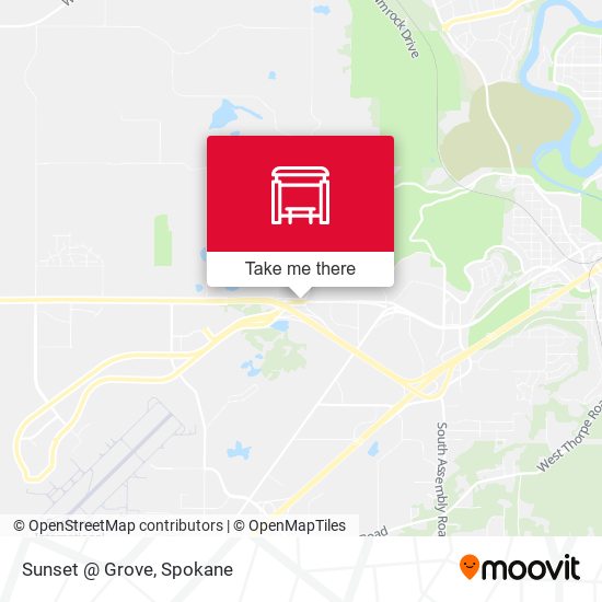 Sunset @ Grove map