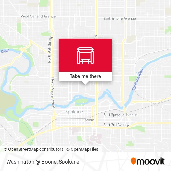 Mapa de Washington @ Boone