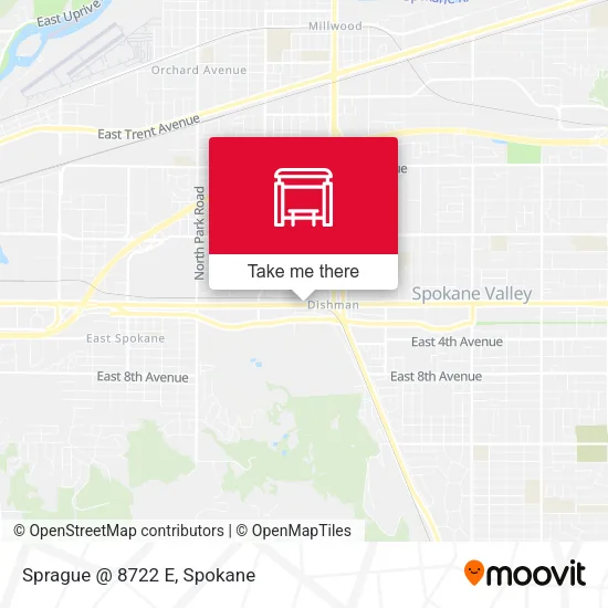 Sprague @ 8722 E map