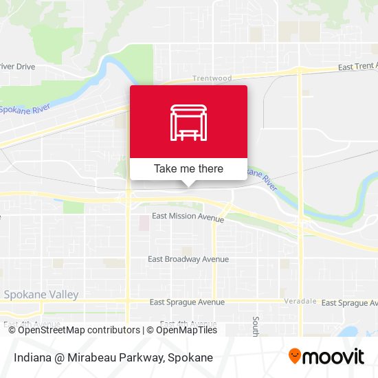 Indiana @ Mirabeau Parkway map