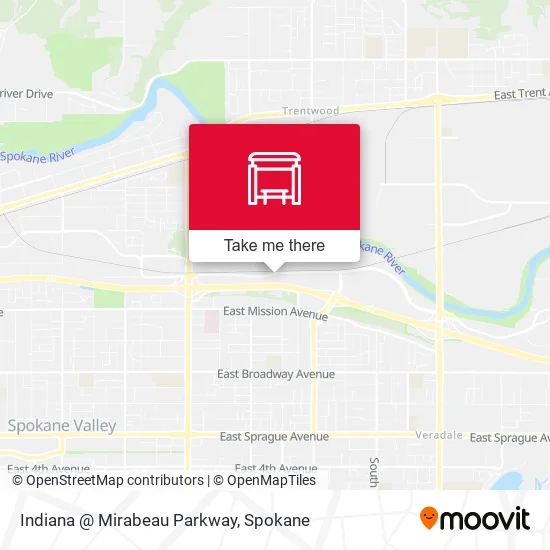 Mapa de Indiana @ Mirabeau Parkway