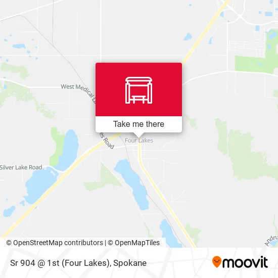 Mapa de Sr 904 @ 1st (Four Lakes)